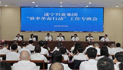 遂寧興業(yè)集團(tuán)召開 “效率革命行動”工作專班會議