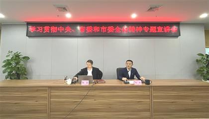 遂寧興業(yè)集團召開學習貫徹中央、省委和市委全會精神專題宣講會